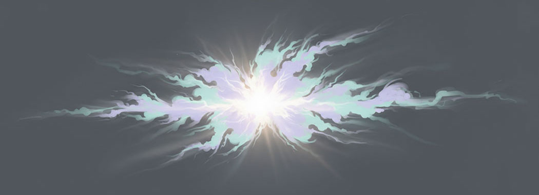 Ethereal illustration of a gentle breath becoming soft light dispersing into open space in dove gray and lavender tones