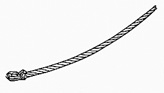Rope tether illustration